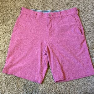 Walter Hagan Shorts Mens 36 Pink 11 Majors Outdoors Golf Chino Lightweight Logo